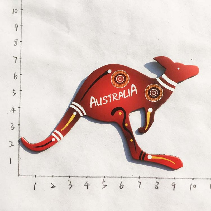 BABELEMI 1 ks silikónové austrálske šípky klokan koala magnet na chladničku suvenír darček pre deti