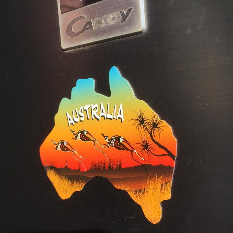 BABELEMI 1 ks silikónové austrálske šípky klokan koala magnet na chladničku suvenír darček pre deti