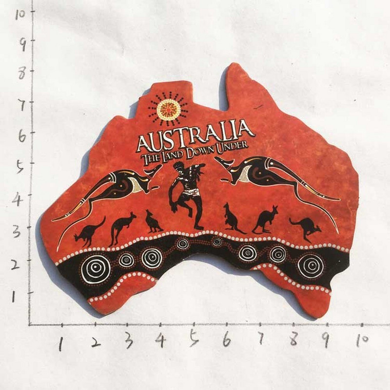 BABELEMI 1 ks silikónové austrálske šípky klokan koala magnet na chladničku suvenír darček pre deti