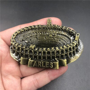 BABELEMI Luxusná kovová 3D magnetická nálepka na chladničku, britská, Talianska, Rím, Francúzsko, USA, Katar, cestovná suvenírová dekorácia do kuchyne
