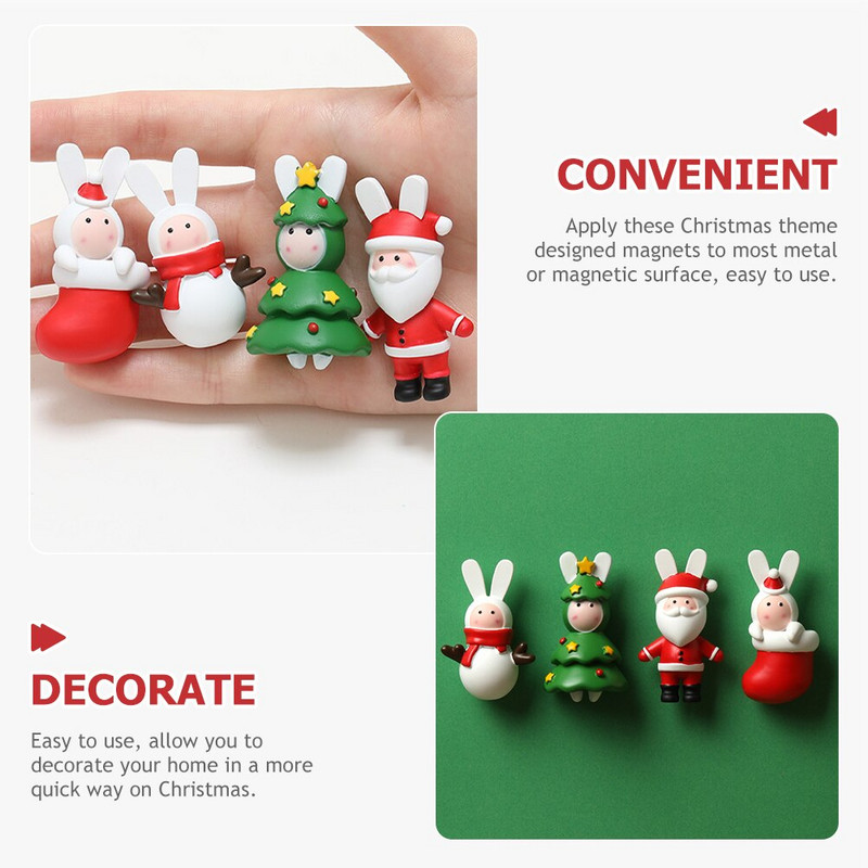 Magnety Vianočné chladničky Magnet na chladničku Vianoce Sviatočné tabule Nálepky na stromček Nálepka Dekoratívne Zima Nový rok