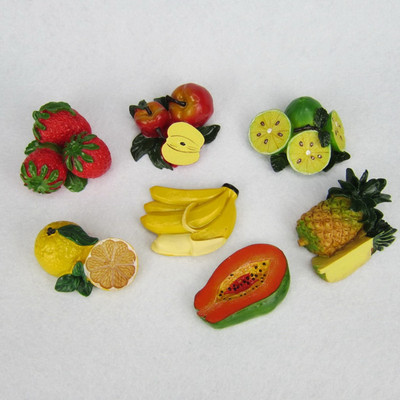 Creative 3D Fruits Μαγνήτες Ψυγείου Χειροποίητα Ρητίνη Ψυγείο Μαγνητικά αυτοκόλλητα Διακόσμηση σπιτιού Δημιουργική διακόσμηση