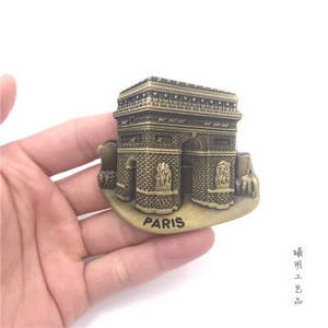 Aukštos kokybės metalas Prancūzija JAV Italija Dubajus Malaizija Indija Izraelis Šaldytuvas Magnetai Turistiniai Suvenyrai Šaldytuvas Magnetiniai lipdukai