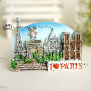 Franța Paris Normandia Selvia Orleans Nancy Nice Magnet pentru frigider Suvenir de călătorie Autocolant magnetic pentru frigider Oraș faimos