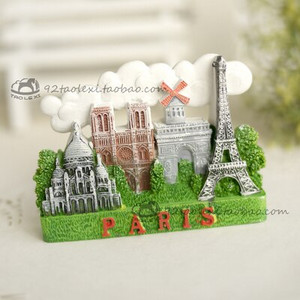 Franța Paris Normandia Selvia Orleans Nancy Nice Magnet pentru frigider Suvenir de călătorie Autocolant magnetic pentru frigider Oraș faimos