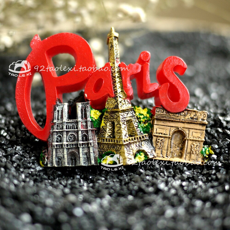 Franța Paris Normandia Selvia Orleans Nancy Nice Magnet pentru frigider Suvenir de călătorie Autocolant magnetic pentru frigider Oraș faimos