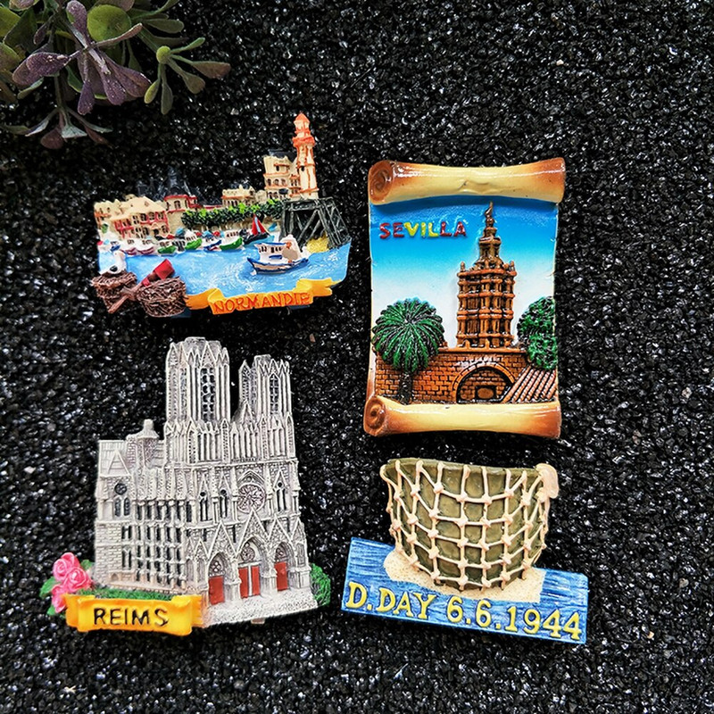 Franța Paris Normandia Selvia Orleans Nancy Nice Magnet pentru frigider Suvenir de călătorie Autocolant magnetic pentru frigider Oraș faimos