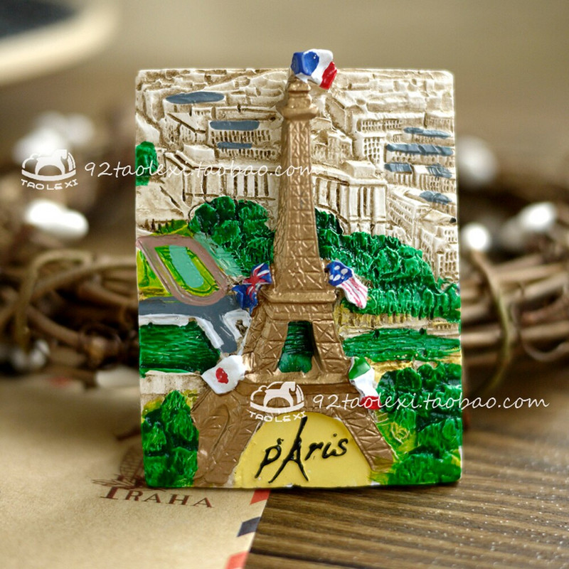 Franța Paris Normandia Selvia Orleans Nancy Nice Magnet pentru frigider Suvenir de călătorie Autocolant magnetic pentru frigider Oraș faimos