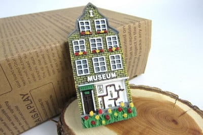 Țările de Jos Suveniruri turistice Magneți pentru frigider Amsterdam Sexy Shop Restaurant Casa colorată Autocolante magnetice pentru frigider