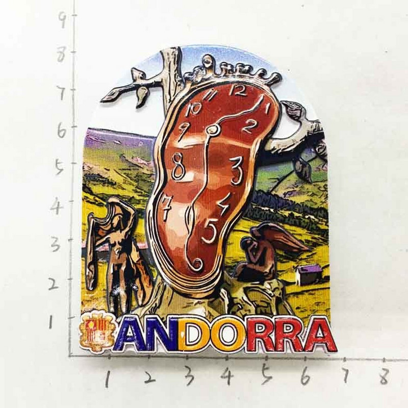 BABELEMI 1 ks Európa Andorra Monako Španielsko Korzika Francúzsko 3D magnety na chladničku Turistické suveníry Magnetické nálepky na chladničku