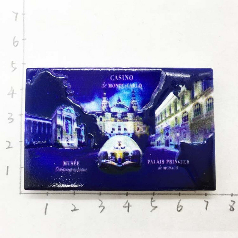 BABELEMI 1 ks Európa Andorra Monako Španielsko Korzika Francúzsko 3D magnety na chladničku Turistické suveníry Magnetické nálepky na chladničku