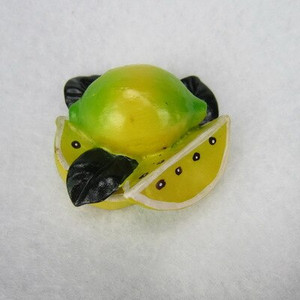 Lovely 3D Fruits Hűtőmágnesek Kreatív kézzel készített műgyanta hűtőszekrény mágneses üzenetmatricák lakberendezési dekoráció