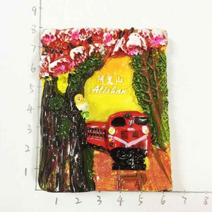 Ķīna Taivāna Ledusskapja magnēta suvenīrs Ali Mountain Sun Moon Lake Magnets Kenting Kaohsiung magnēti ledusskapja dekorēšanai