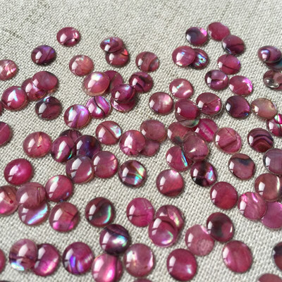 50db Átmérő 6mm Konvex Felület Abalone Shell Díszek Tartozékok Barkácsolás Kreatív Design Otthoni kézművesség Dekorációs anyagok