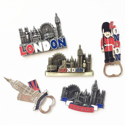 Magneți de frigider 3D din metal de înaltă calitate, suveniruri turistice britanice, autocolante magnetice decorative pentru frigider Big Ben din Londra