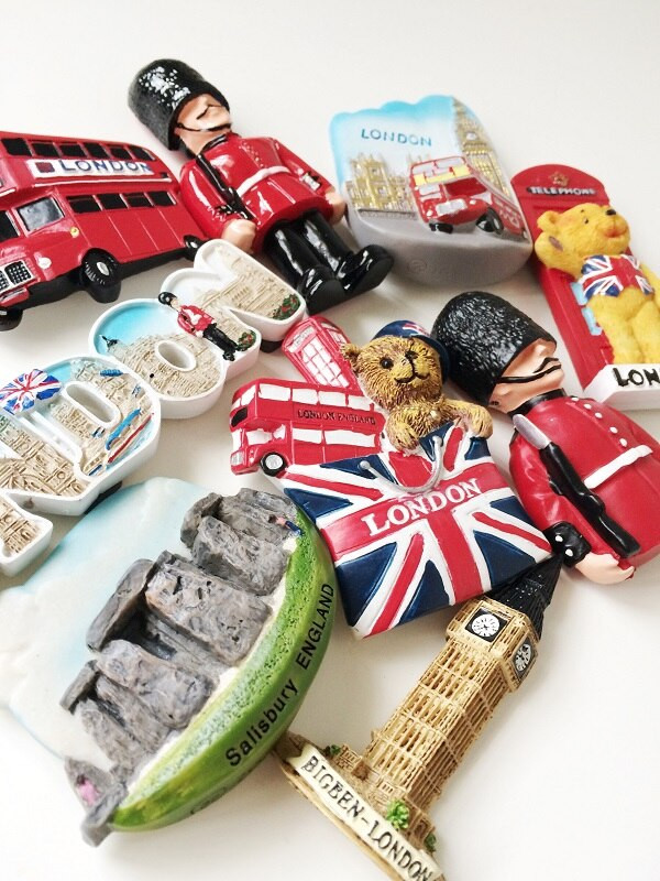 Висококачествени метални 3D магнити за хладилник Британски туристически сувенир Лондон Биг Бен Декоративни магнитни стикери за хладилник