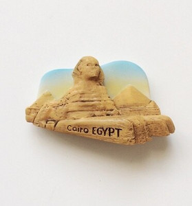 Egyiptom fáraó piramis Egyiptom turisztikai ajándéktárgy 3D gyanta hűtőmágnes kézműves