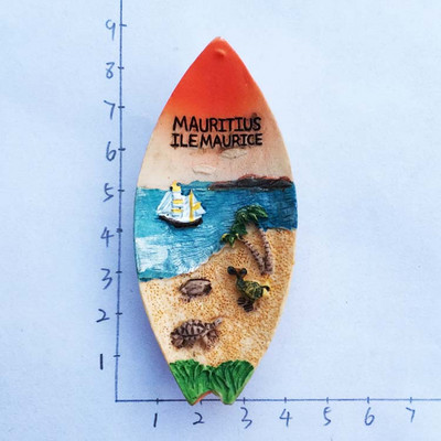 Mauritius 3D Gitár Hajó Kormány Hűtő Mágnes Hűtőmágnes Utazási Emléktárgyak Otthoni Dekorációs Kiegészítők
