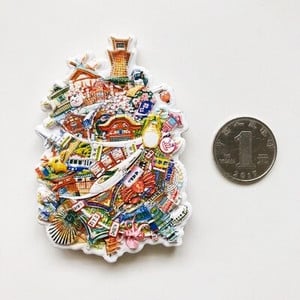 BABELEMI Vietnam India Japonia Coreea de Nord Magneți de frigider 3D Magnet de frigider Autocolant Suvenir de călătorie Decorare pentru bucătărie