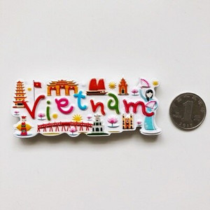 BABELEMI Vietnam India Japonia Coreea de Nord Magneți de frigider 3D Magnet de frigider Autocolant Suvenir de călătorie Decorare pentru bucătărie