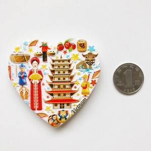 BABELEMI Vietnam India Japonia Coreea de Nord Magneți de frigider 3D Magnet de frigider Autocolant Suvenir de călătorie Decorare pentru bucătărie