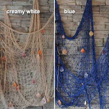 Δίχτυ ψαρέματος Seaside Wall Beach Party Sea Shell Home Decord Δίχτυ ψαρέματος DIY Διακοσμητικό Ναυτικό Δίχτυ Ψαρέματος