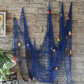 Jūrų žvejybos tinklas Seaside Wall Beach Party Sea Shells Home Garden Decor naujas