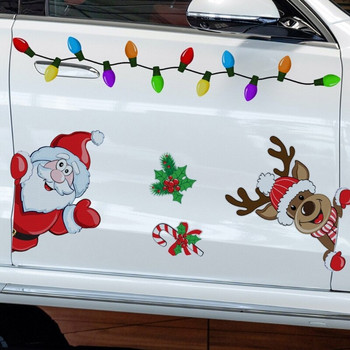 Коледна украса Магнитни отразяващи стикери за кола Магнитна стикер с крушка