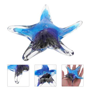 Γυάλινα ειδώλια Fish Star Crystal Sea Animal Blown Ocean Decoration Τραπέζι δελφίνι Μινιατούρα Paperweight Marine Life Nautical