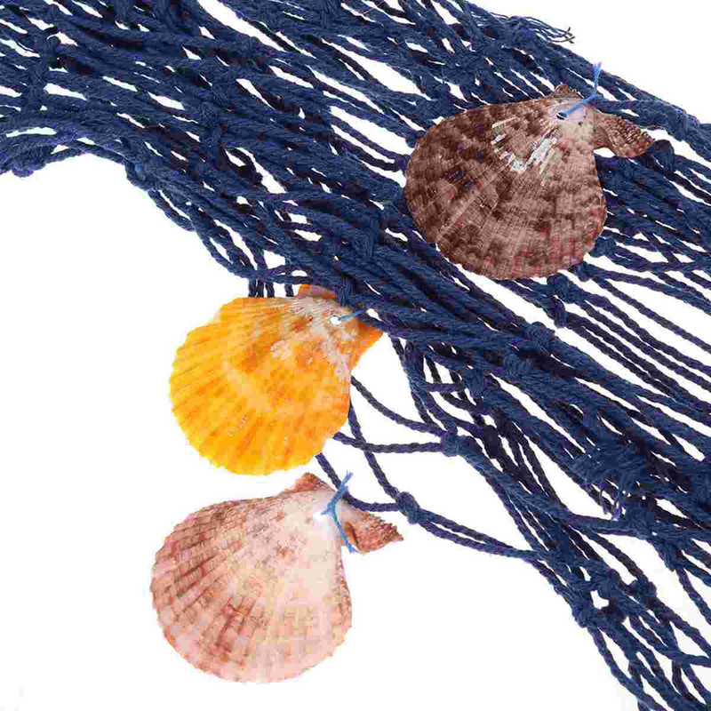 Plasa de pescuit de pescuit Decor decorativ de perete Plasa nautica Accesorii de decorare pentru plasa de pescuit, ornament natural pentru petrecere.