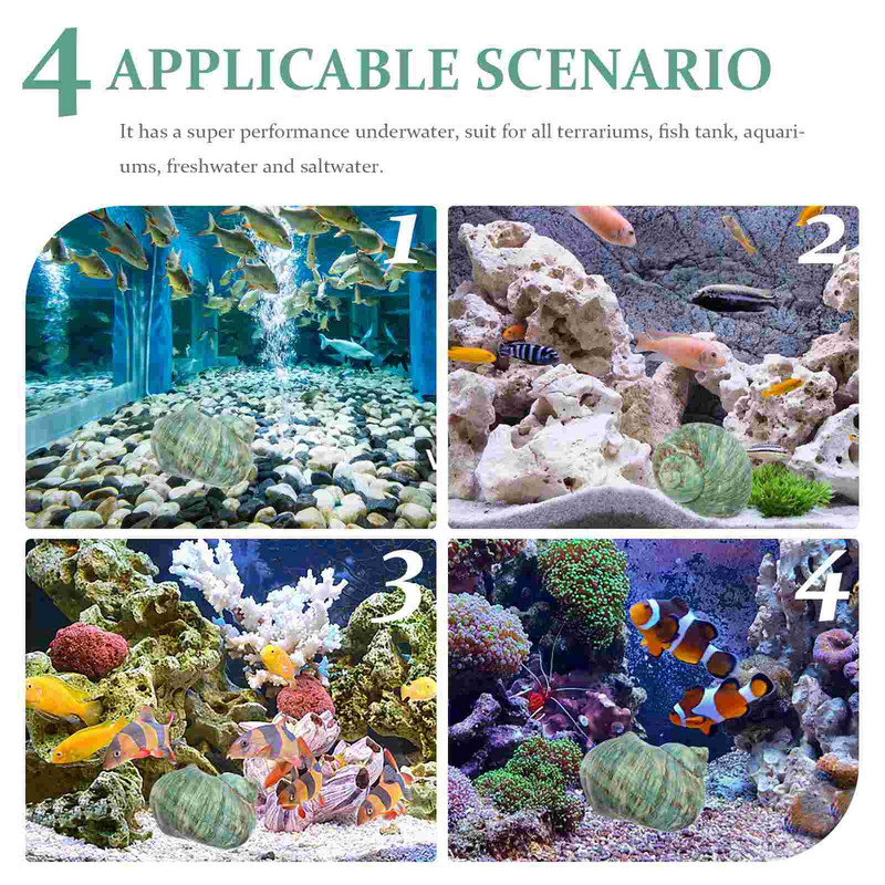 Decor de scoici Conch rezervor de pește scoici acvariu plajă ocean ornament spirală natural peisagistic scoici sculptură de mare