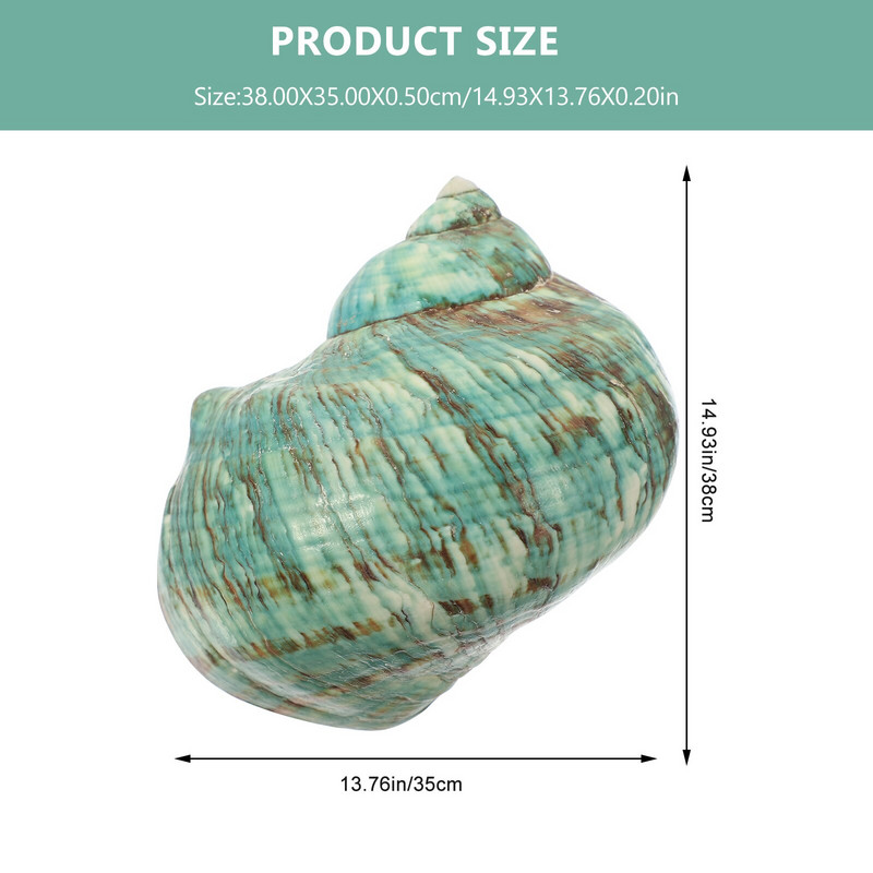 Decor de scoici Conch rezervor de pește scoici acvariu plajă ocean ornament spirală natural peisagistic scoici sculptură de mare