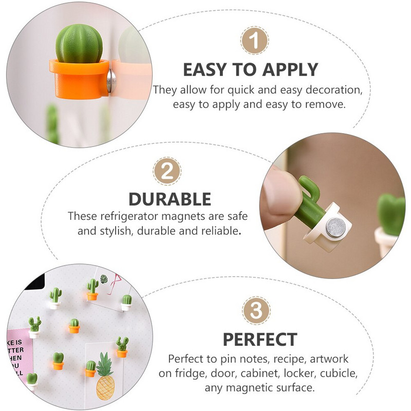 24 de bucăți decoruri lipicioase pentru frigider cu desene animate autocolante pentru frigider