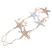 Širdies girlianda Kabantys Dekoracijos Dekoracijos Papuošalai Reklaminė juosta Paplūdimio Audinys Sienų karpymas Namų Undinėlė Jūrinė vestuvių dekoracija Žvaigždė