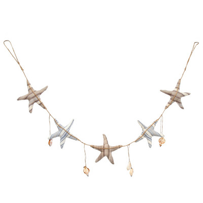 Širdies girlianda Kabantys Dekoracijos Dekoracijos Papuošalai Reklaminė juosta Paplūdimio Audinys Sienų karpymas Namų Undinėlė Jūrinė vestuvių dekoracija Žvaigždė