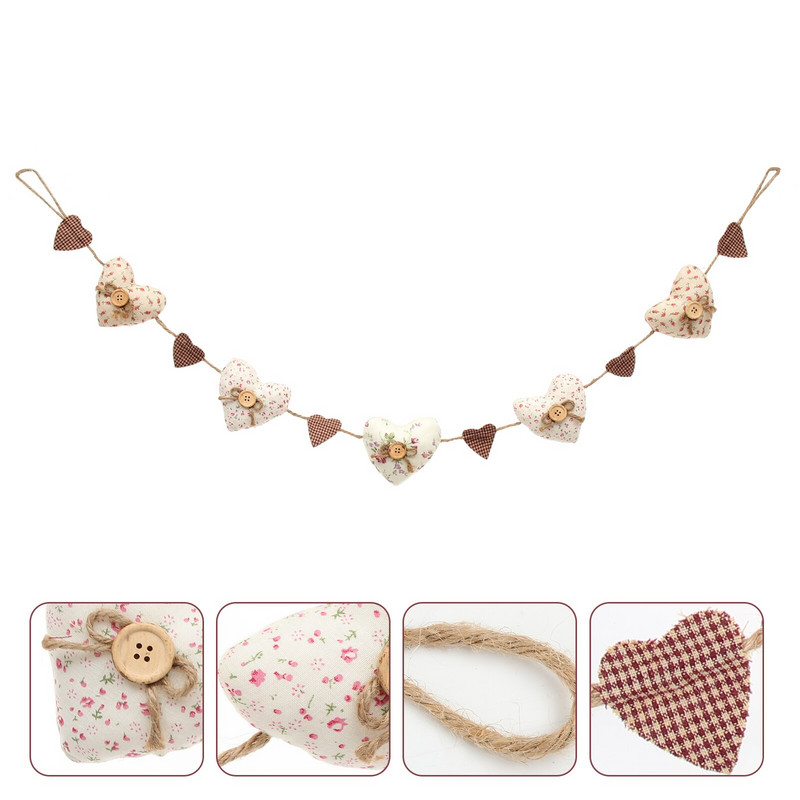 Širdies girlianda Kabantys Dekoracijos Dekoracijos Papuošalai Reklaminė juosta Paplūdimio Audinys Sienų karpymas Namų Undinėlė Jūrinė vestuvių dekoracija Žvaigždė