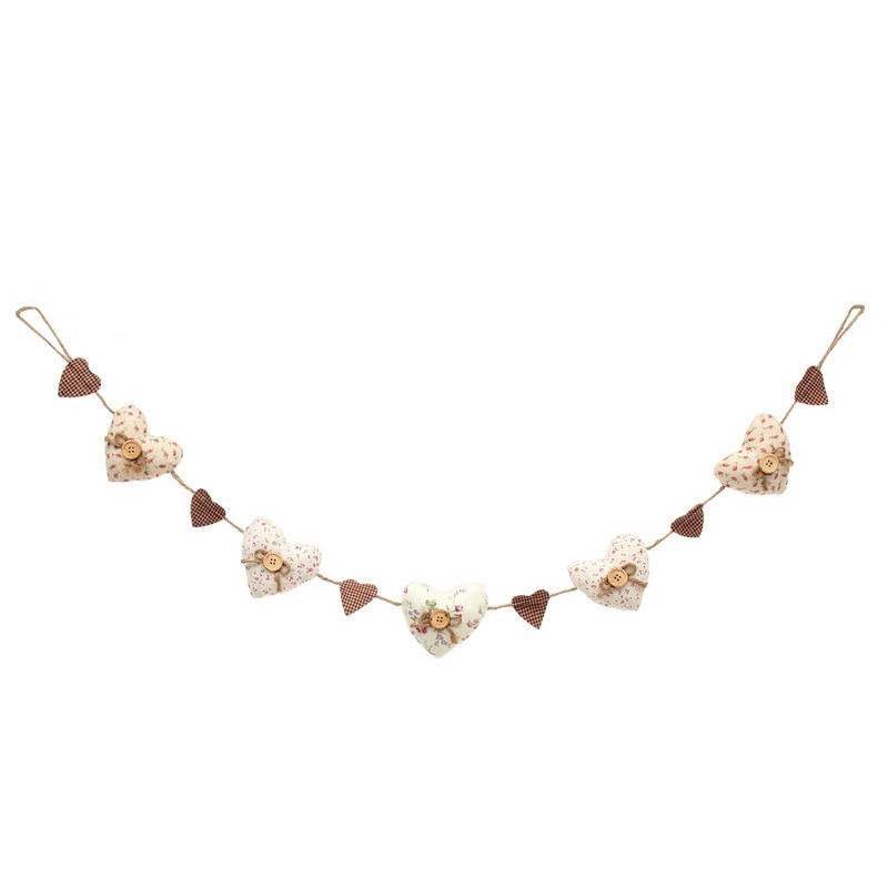 Širdies girlianda Kabantys Dekoracijos Dekoracijos Papuošalai Reklaminė juosta Paplūdimio Audinys Sienų karpymas Namų Undinėlė Jūrinė vestuvių dekoracija Žvaigždė