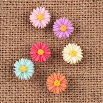 30 τεμ Floret Push pins, χρωματιστό floral κατάλληλο για τοίχους φωτογραφιών, λευκούς πίνακες, πίνακες φελλού, χάρτες, πίνακες ανακοινώσεων, γραφεία