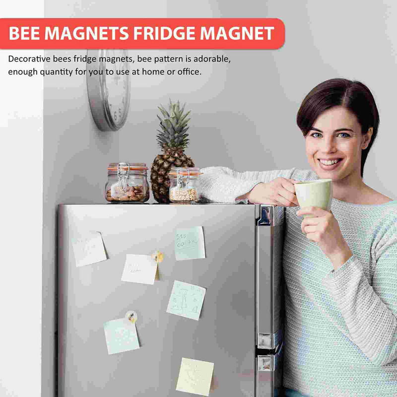 Magneti Frigider Sticla Frigider Insecte Tablă albă Birou Bumble Animal Decor AutocolanteMagnet de blocare Magnet Cristal Bucătărie Acasă