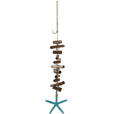 Diy Houten Seahorse Zeester vállfák Opknoping Ornamenten Voor Thuis Muur Decor Mediterrán Stijl Decoratie Akasztó Kijelző Fal