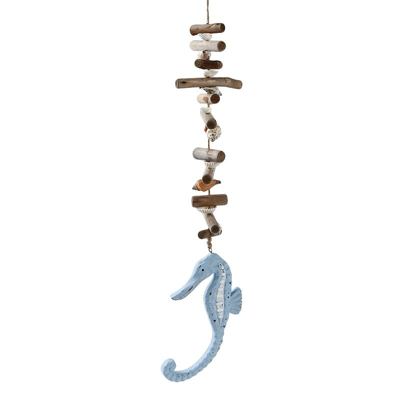 Diy Houten Seahorse Zeester vállfák Opknoping Ornamenten Voor Thuis Muur Decor Mediterrán Stijl Decoratie Akasztó Kijelző Fal