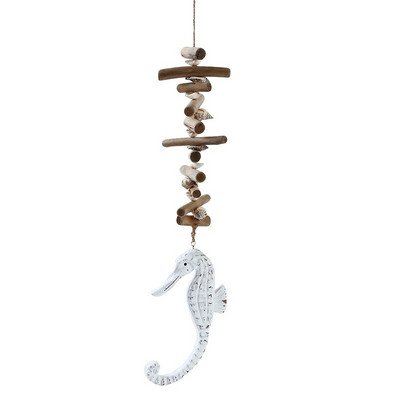 Diy Houten Seahorse Zeester vállfák Opknoping Ornamenten Voor Thuis Muur Decor Mediterrán Stijl Decoratie Akasztó Kijelző Fal