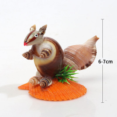 Aranyos figurák Természetes kagylók Díszek Kagyló Kézműves Házi Dekoráció Asztali díszek Madarak Rókák Kreatív ajándékok gyerekeknek