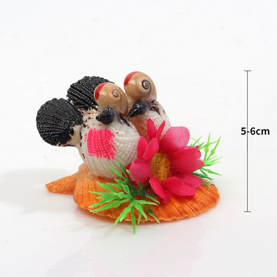 Aranyos figurák Természetes kagylók Díszek Kagyló Kézműves Házi Dekoráció Asztali díszek Madarak Rókák Kreatív ajándékok gyerekeknek