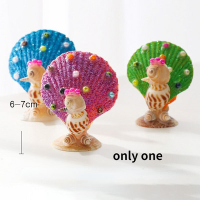 Aranyos figurák Természetes kagylók Díszek Kagyló Kézműves Házi Dekoráció Asztali díszek Madarak Rókák Kreatív ajándékok gyerekeknek