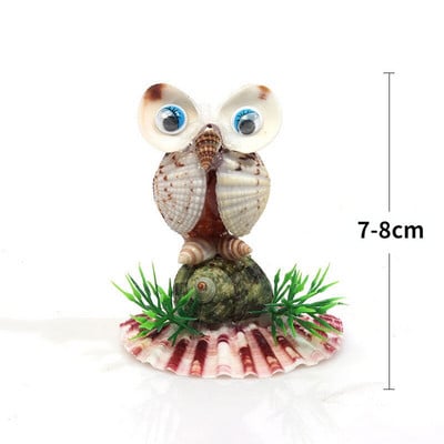 Aranyos figurák Természetes kagylók Díszek Kagyló Kézműves Házi Dekoráció Asztali díszek Madarak Rókák Kreatív ajándékok gyerekeknek