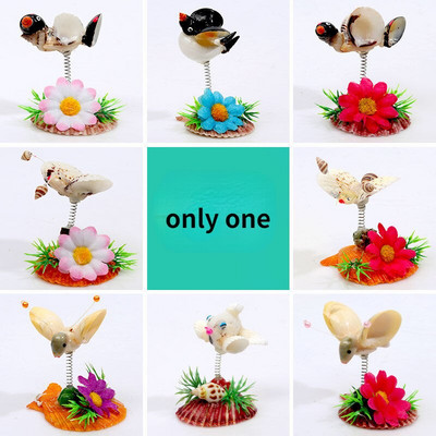 Aranyos figurák Természetes kagylók Díszek Kagyló Kézműves Házi Dekoráció Asztali díszek Madarak Rókák Kreatív ajándékok gyerekeknek