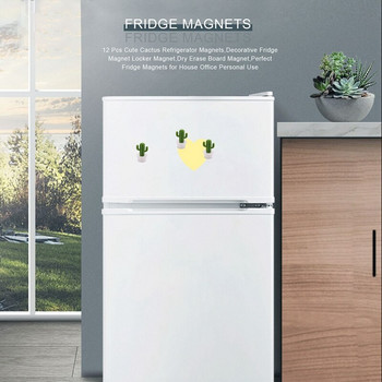 24 бр. Сладък кактус магнити за хладилник, декоративен магнит за хладилник, магнит за шкафче, магнит за дъска за сухо изтриване