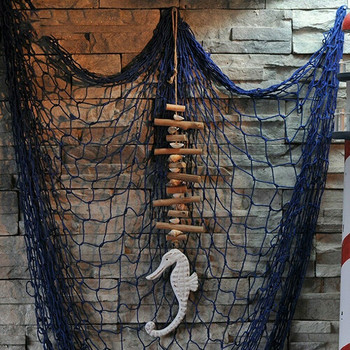 DIY Ξύλινα μενταγιόν αστερίας ιππόκαμπος Κρεμαστά στολίδια για διακόσμηση τοίχου σπιτιού Μεσογειακό στυλ Διακόσμηση Κρεμαστό τοίχο επίδειξης