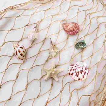 Διχτυωτό Fish Fishing Wall Διακοσμητικό Διακόσμηση Διχτυωτό Διακόσμηση πάρτι με δίχτυα Cottonbeach Mermaid Nautical Nature Σχοινί